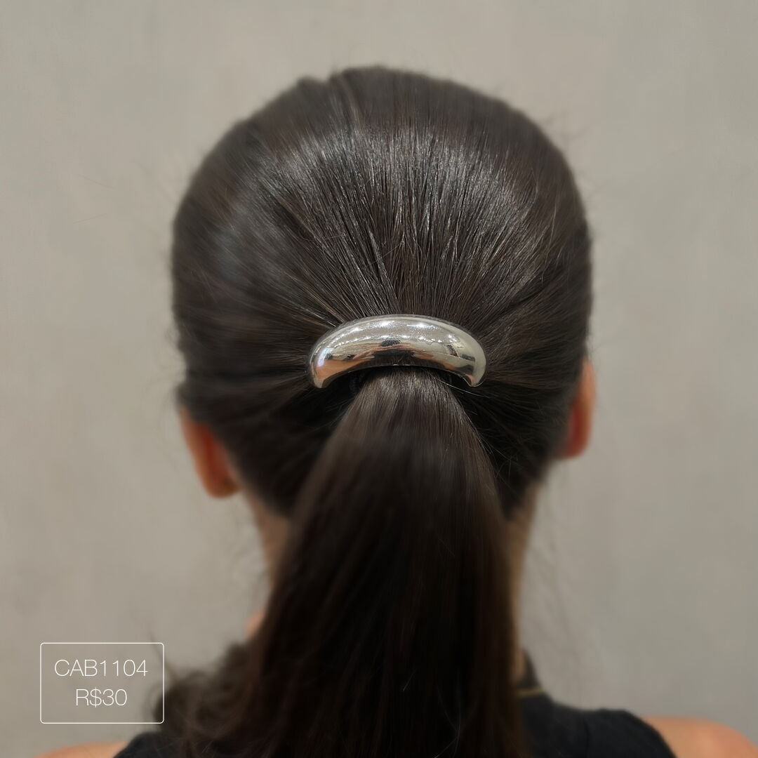 Pony Cuff 1 Aro Liso Prateado